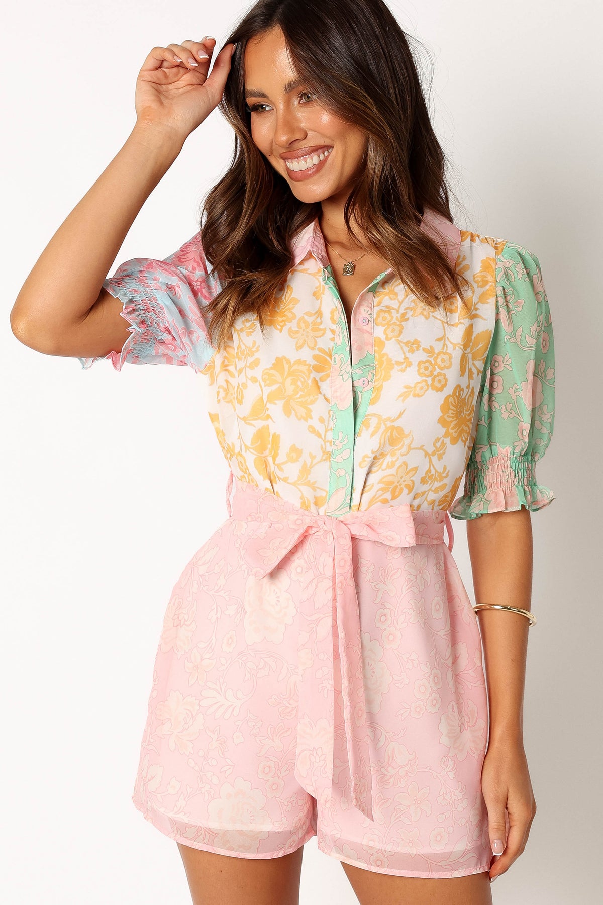 Polly Romper in Multi – view 1 of 9