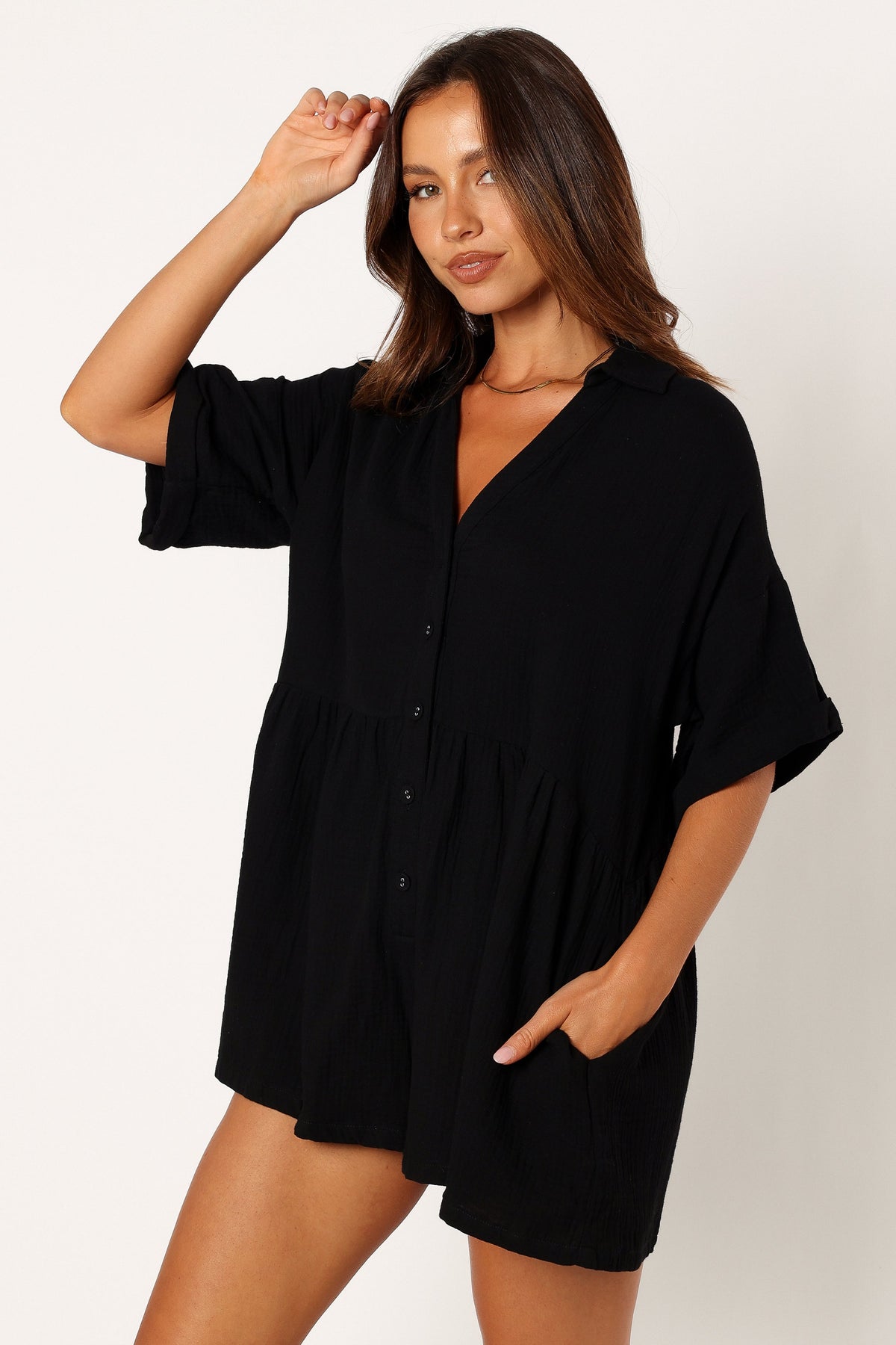 Winny Romper in Black – view 2 of 10