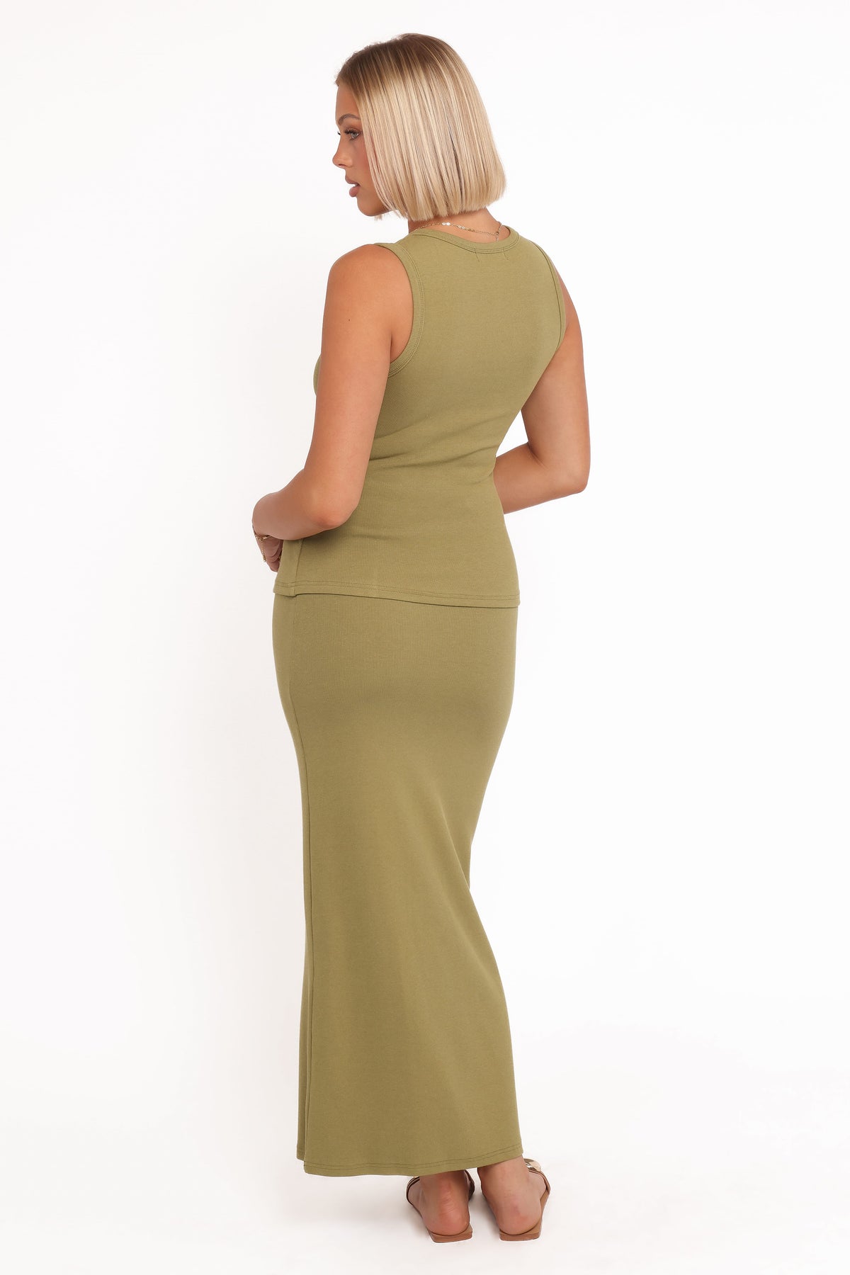 Adeline Two Piece Set in Olive Green – view 4 of 6