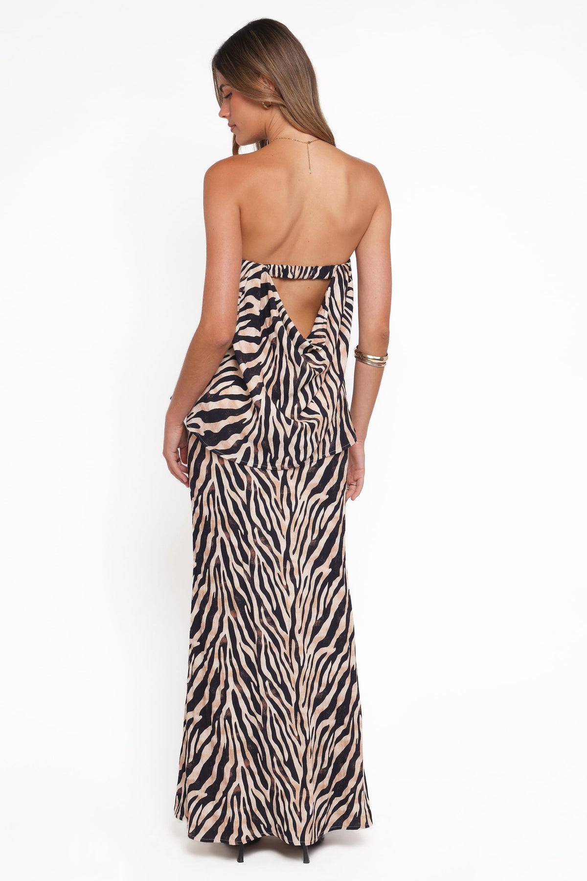 Agnes Skirt Set in Brown Zebra – view 1 of 6