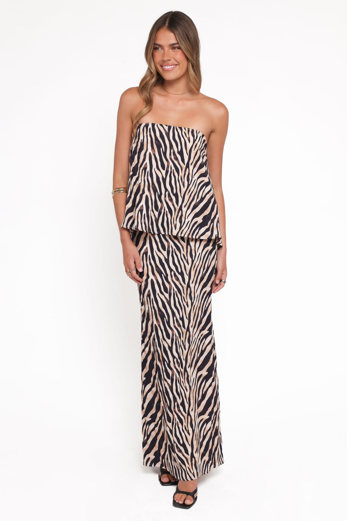 Agnes Skirt Set in Brown Zebra – view 2 of 6
