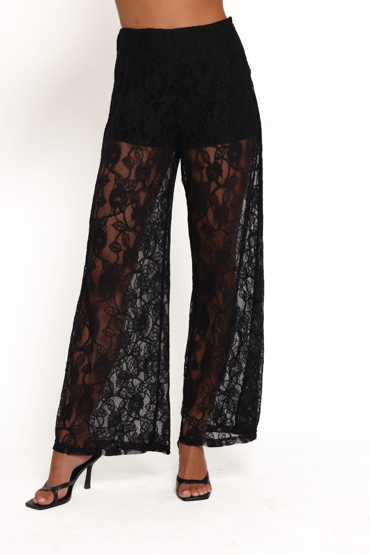 Alina Lace Pant Set in Black – view 5 of 7