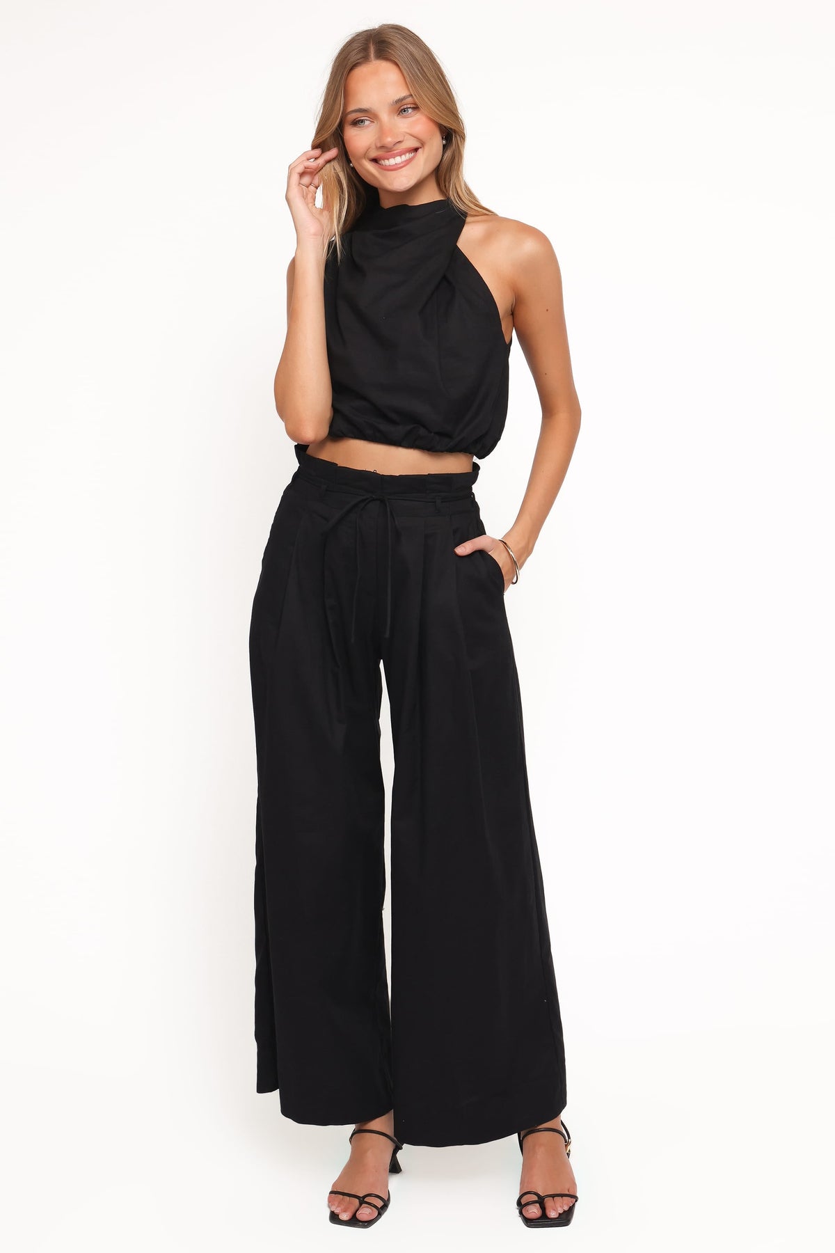 Althea Pant Set in Black – view 1 of 6