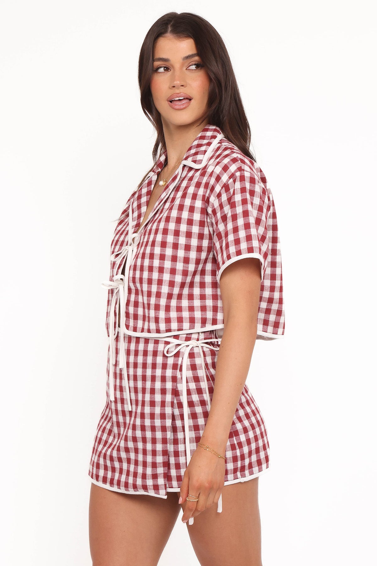 Ana Skort Set in Burgundy – view 4 of 8