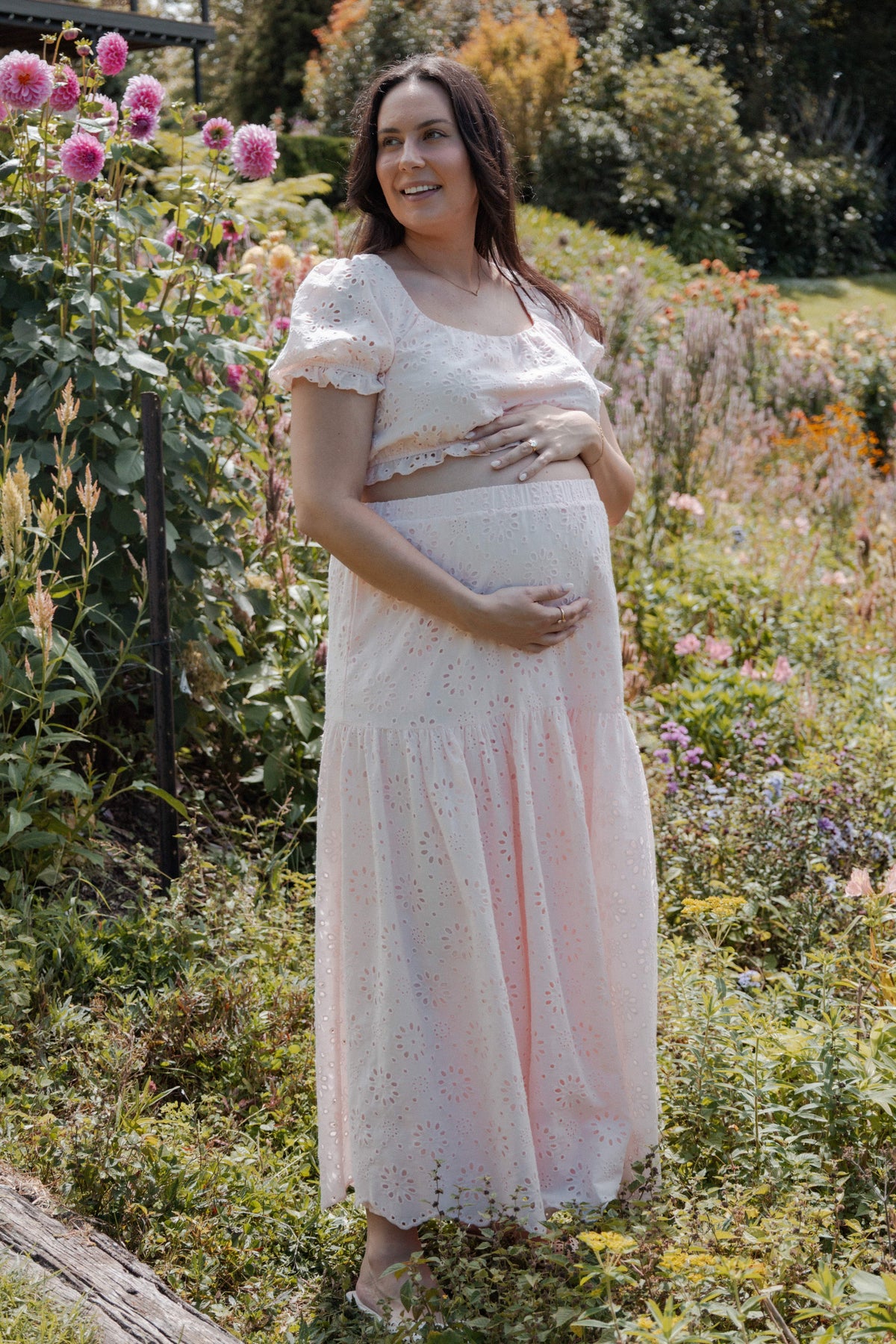 Angelina Skirt Set in Pink Broiderie – view 9 of 9