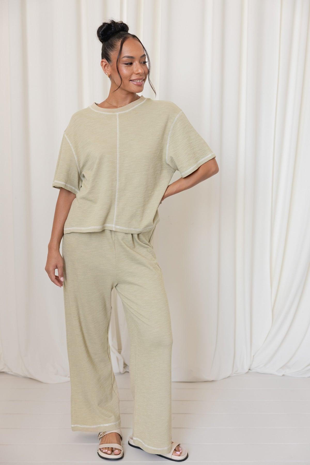 Angler Knit Set in Matcha – view 1 of 8