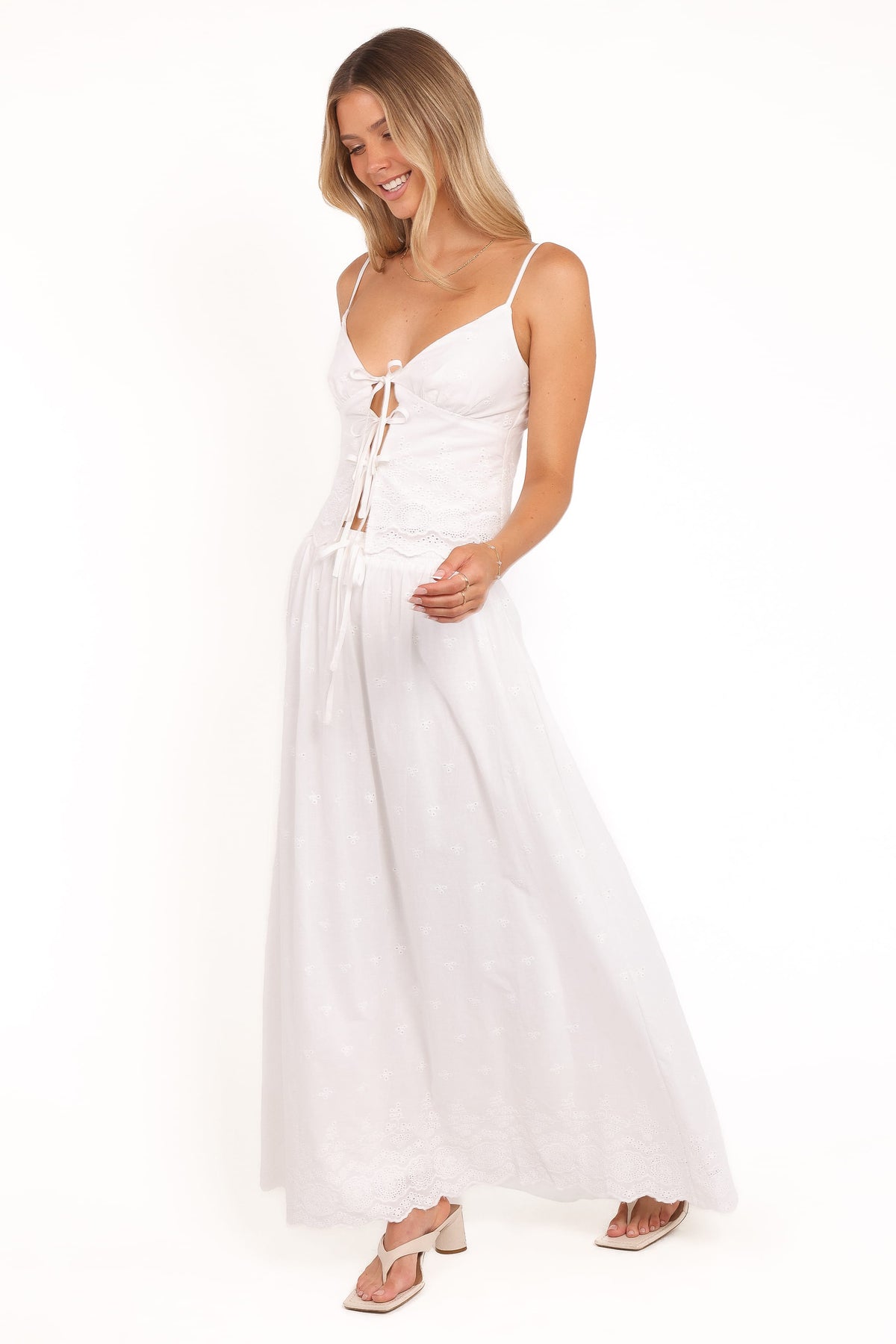 Blaire Skirt Set in White – view 4 of 9