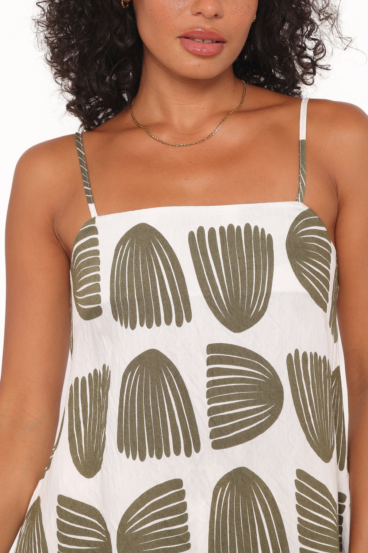 Brianna Pant Set in Green Palm Print – view 2 of 6