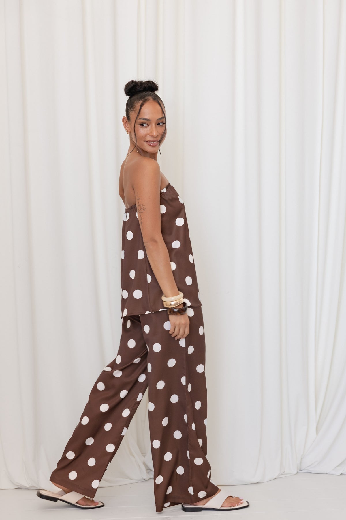 Brielle Polka Dot Set in Brown Polka Dot – view 1 of 7
