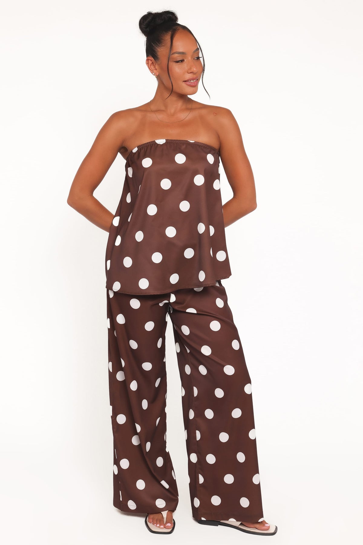 Brielle Polka Dot Set in Brown Polka Dot – view 2 of 7