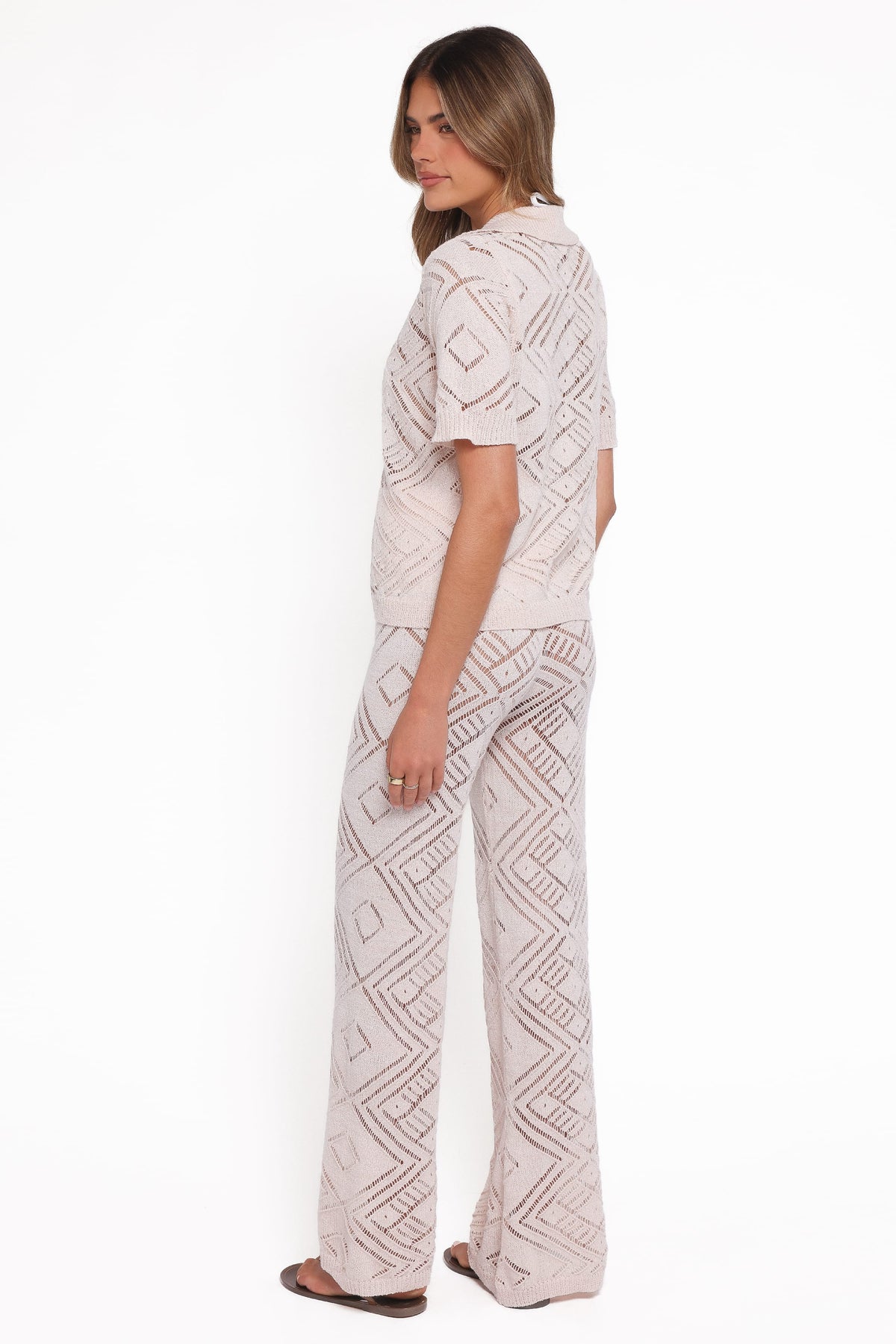 Briony Knit Pant Set in Cream – view 6 of 8