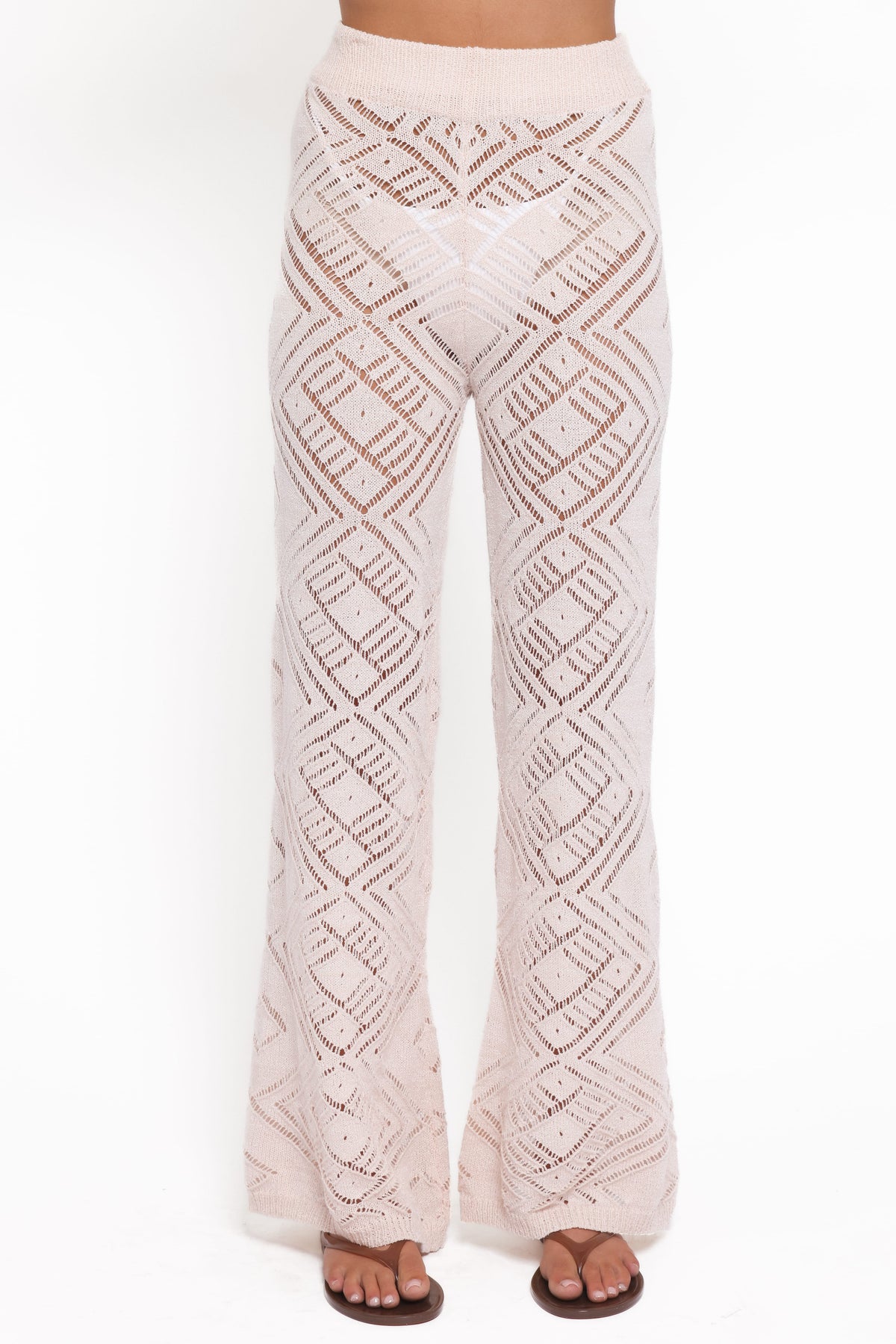 Briony Knit Pant Set in Cream – view 7 of 8