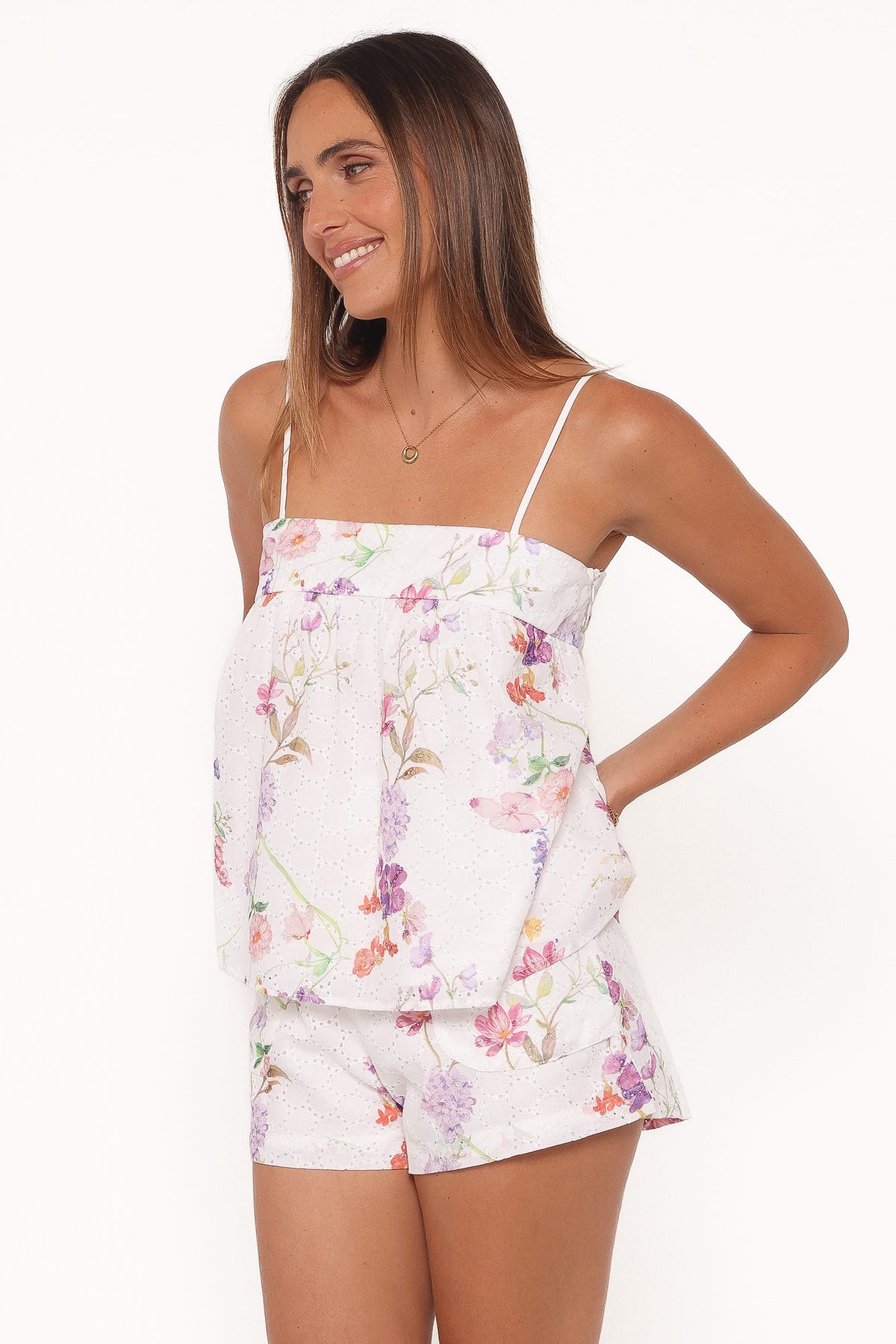 Calla Short Set in Bright Floral – view 3 of 6