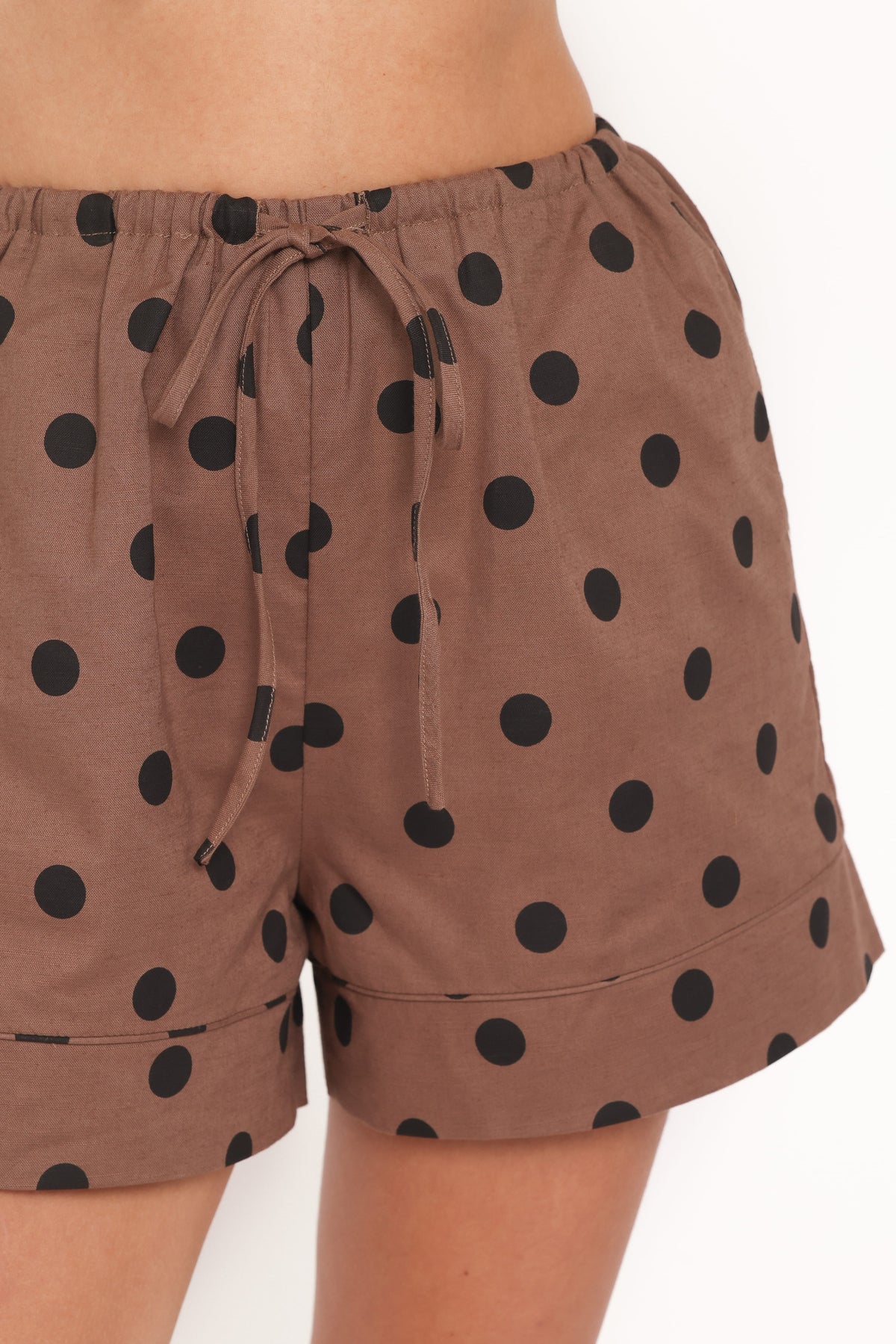 Carter Short Set in Brown Polka Dot – view 6 of 7