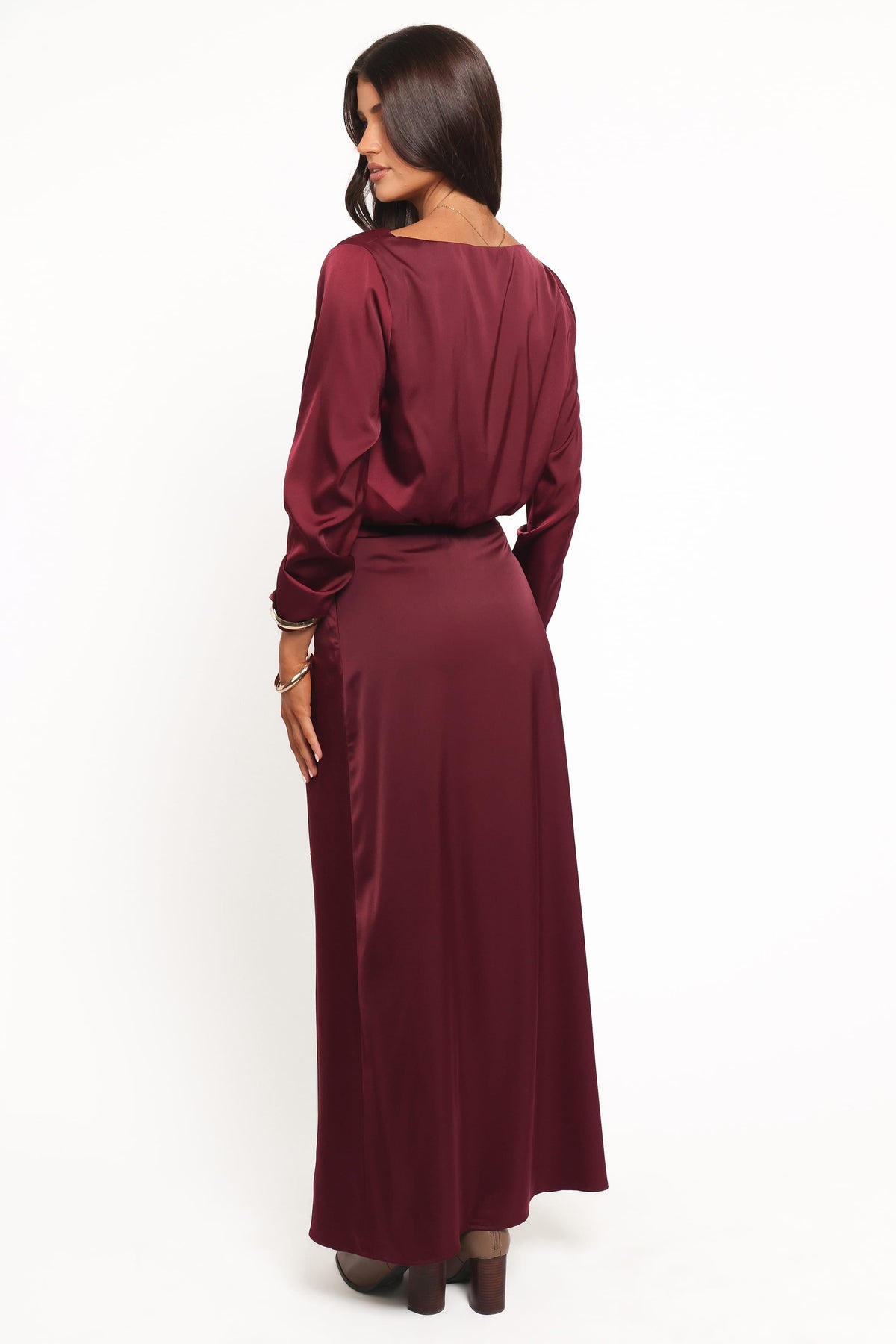 Catherine Skirt Set in Burgundy – view 5 of 6