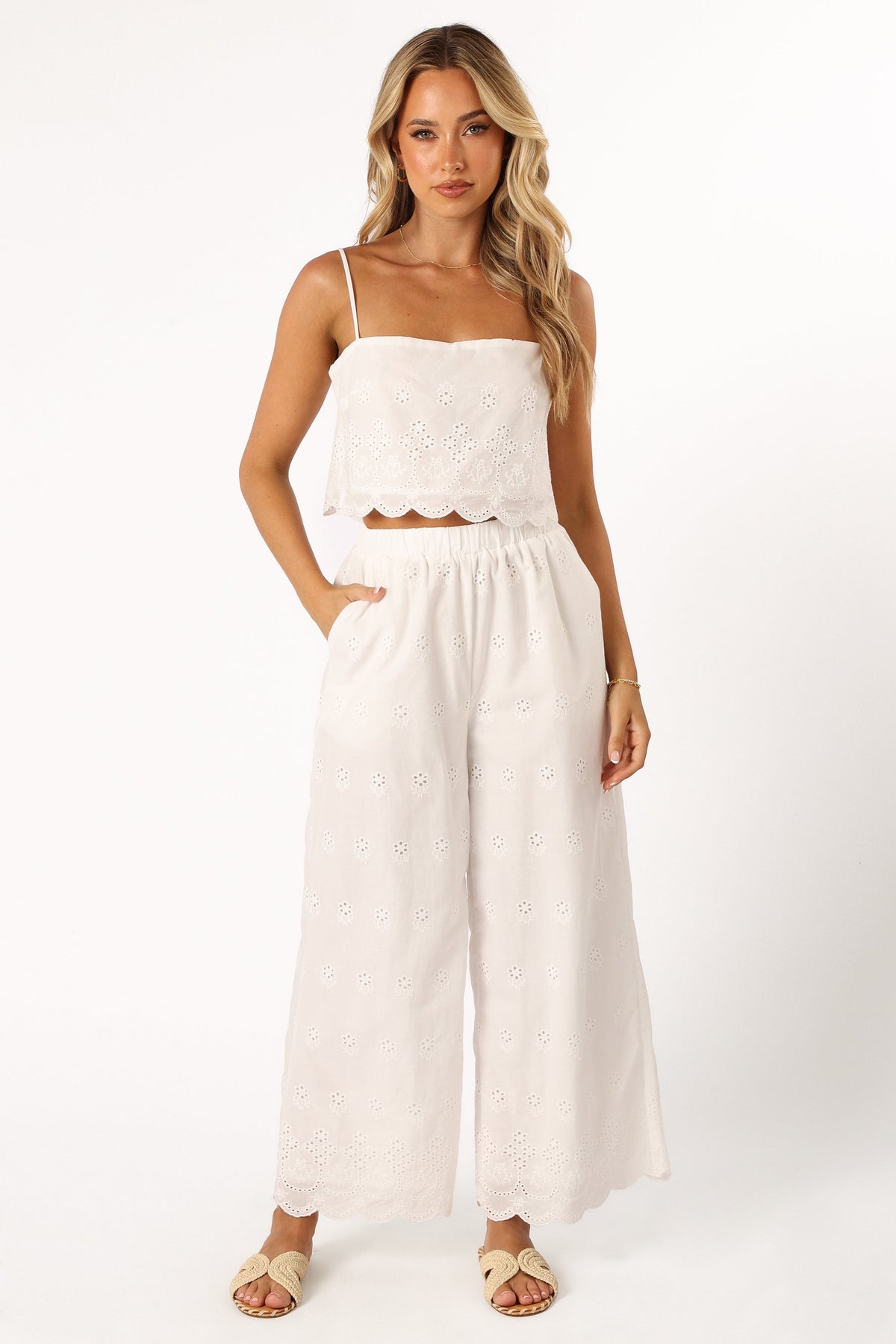 Clementine Pant Set in White – view 6 of 8