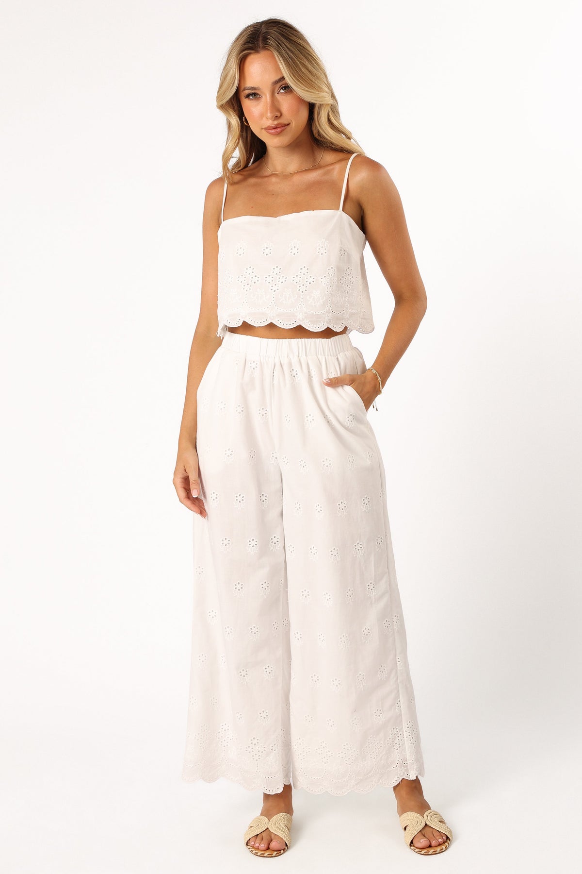 Clementine Pant Set in White – view 1 of 8