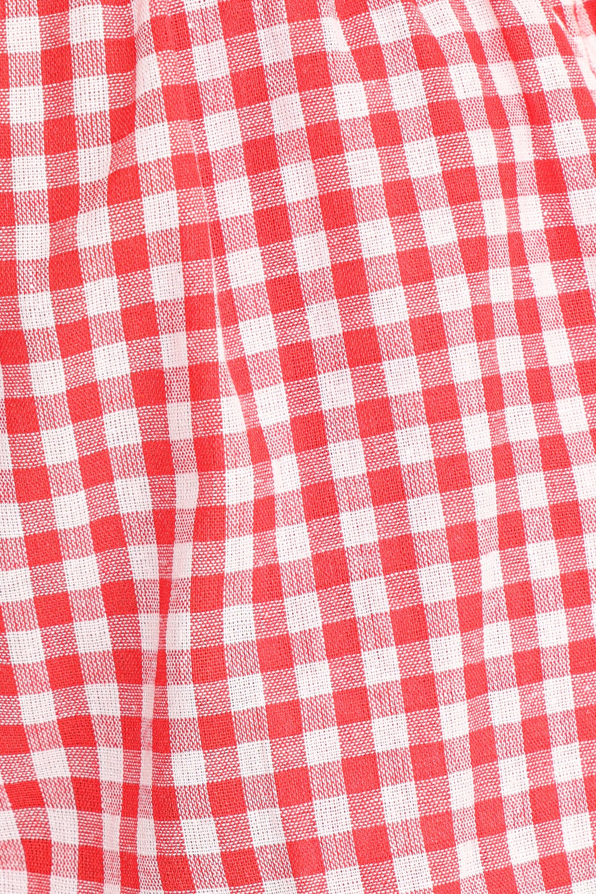 Daphne Short Set in Yellow Red Gingham – view 9 of 10