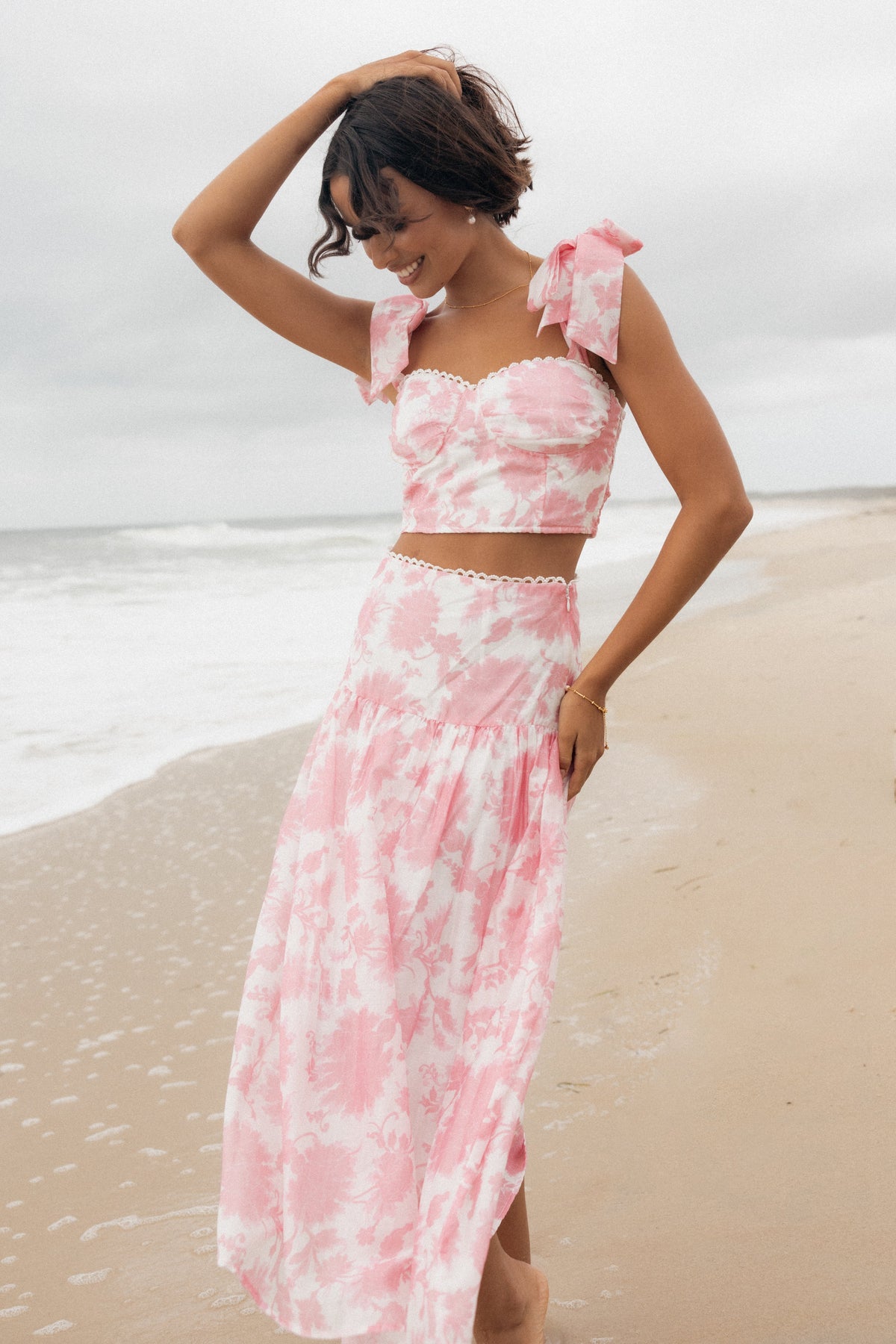 Elle Two Piece Set in Pink Floral – view 9 of 10