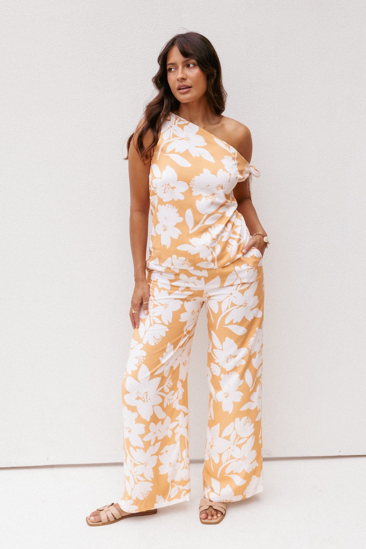 Flynn Pant Set in Yellow Floral – view 1 of 8