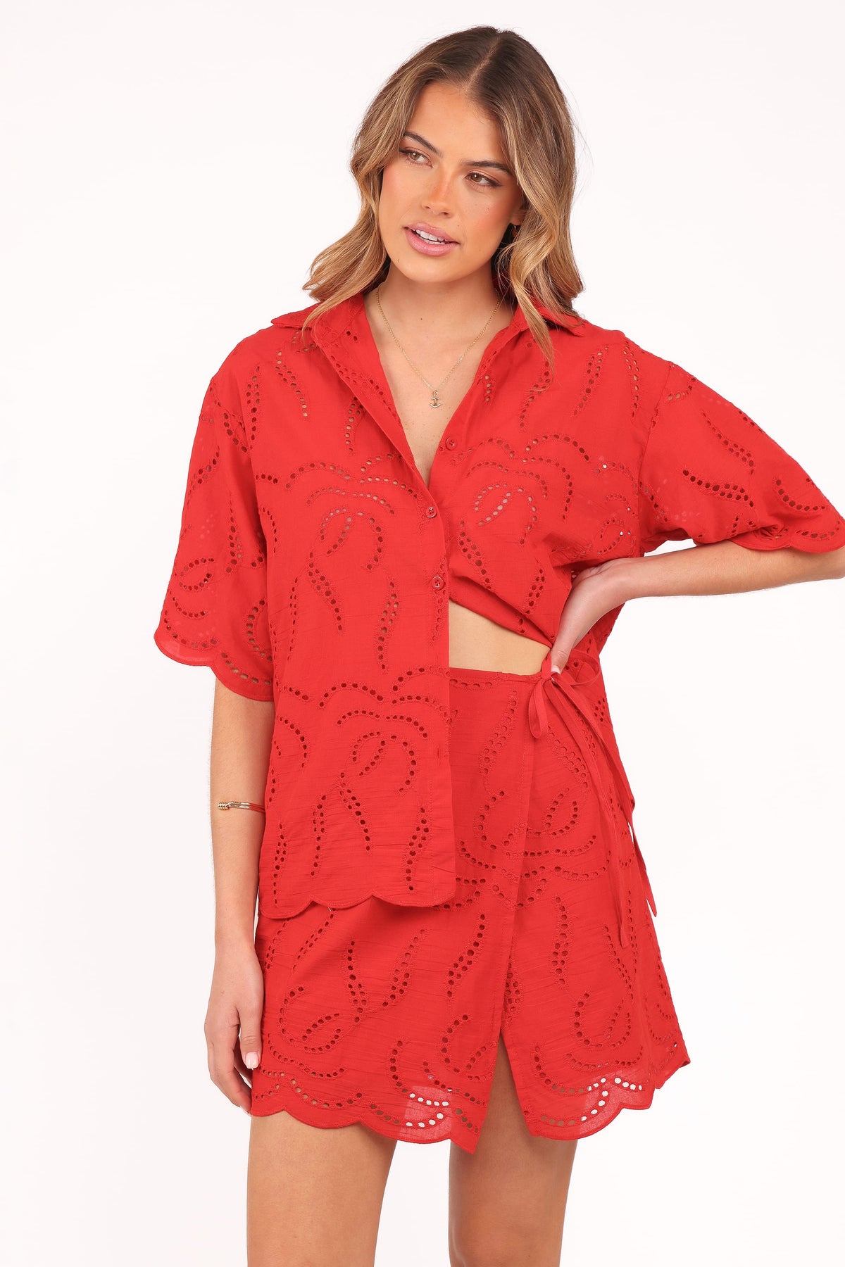 Gallie Skirt Set in Red – view 7 of 10