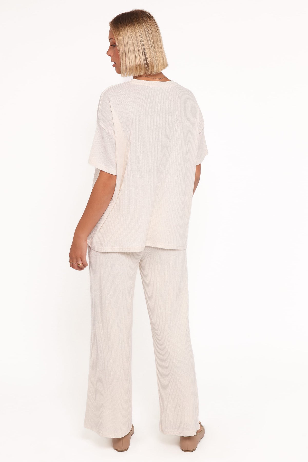 Granger Knit Pant Set in Cream – view 4 of 6