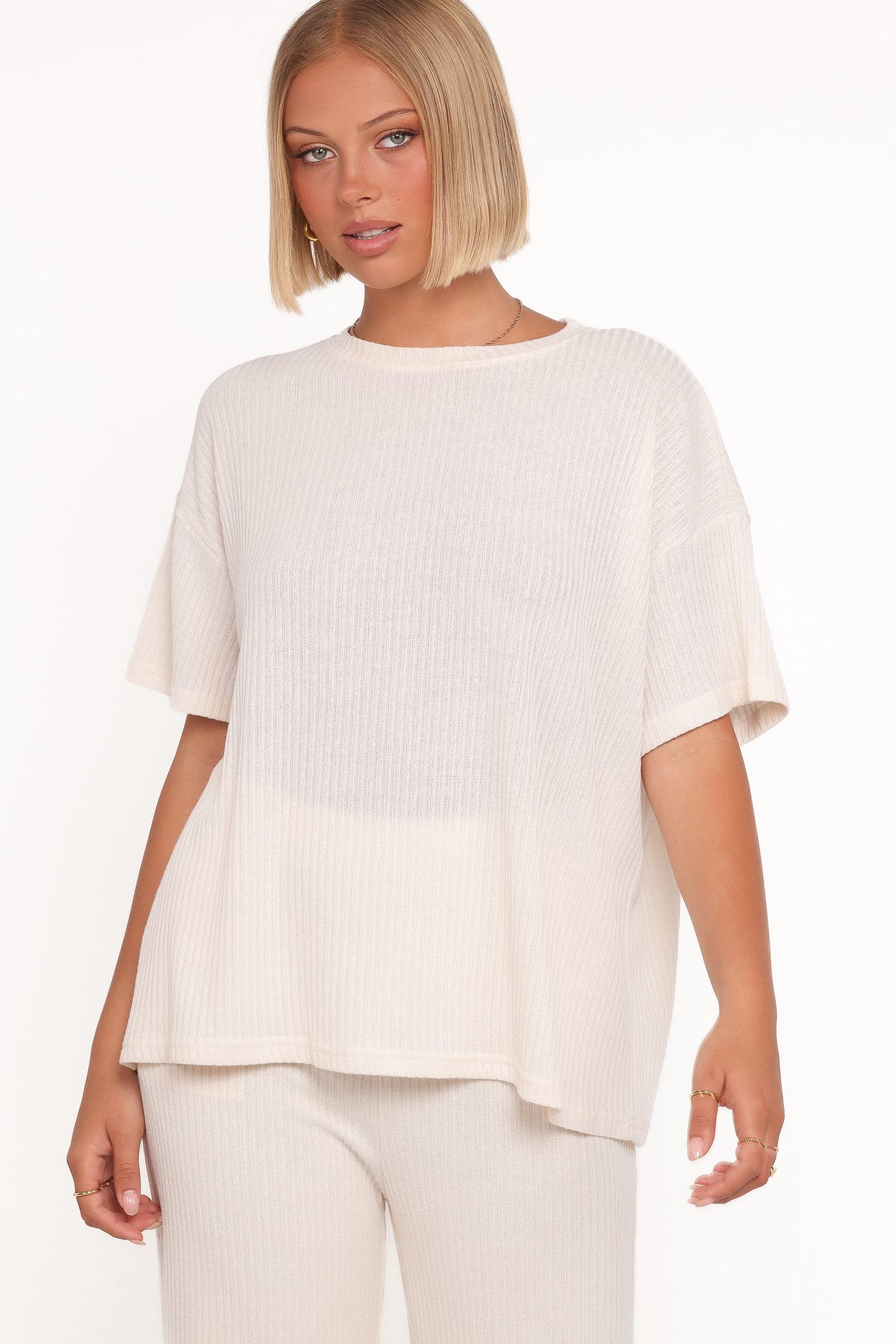 Granger Knit Pant Set in Cream – view 2 of 6