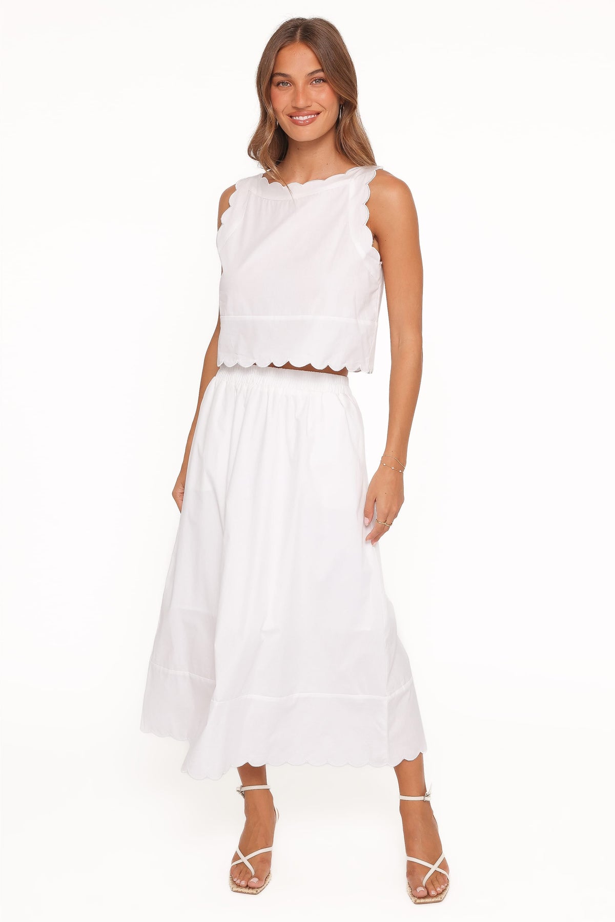 Heather Maxi Skirt Set in White – view 2 of 7