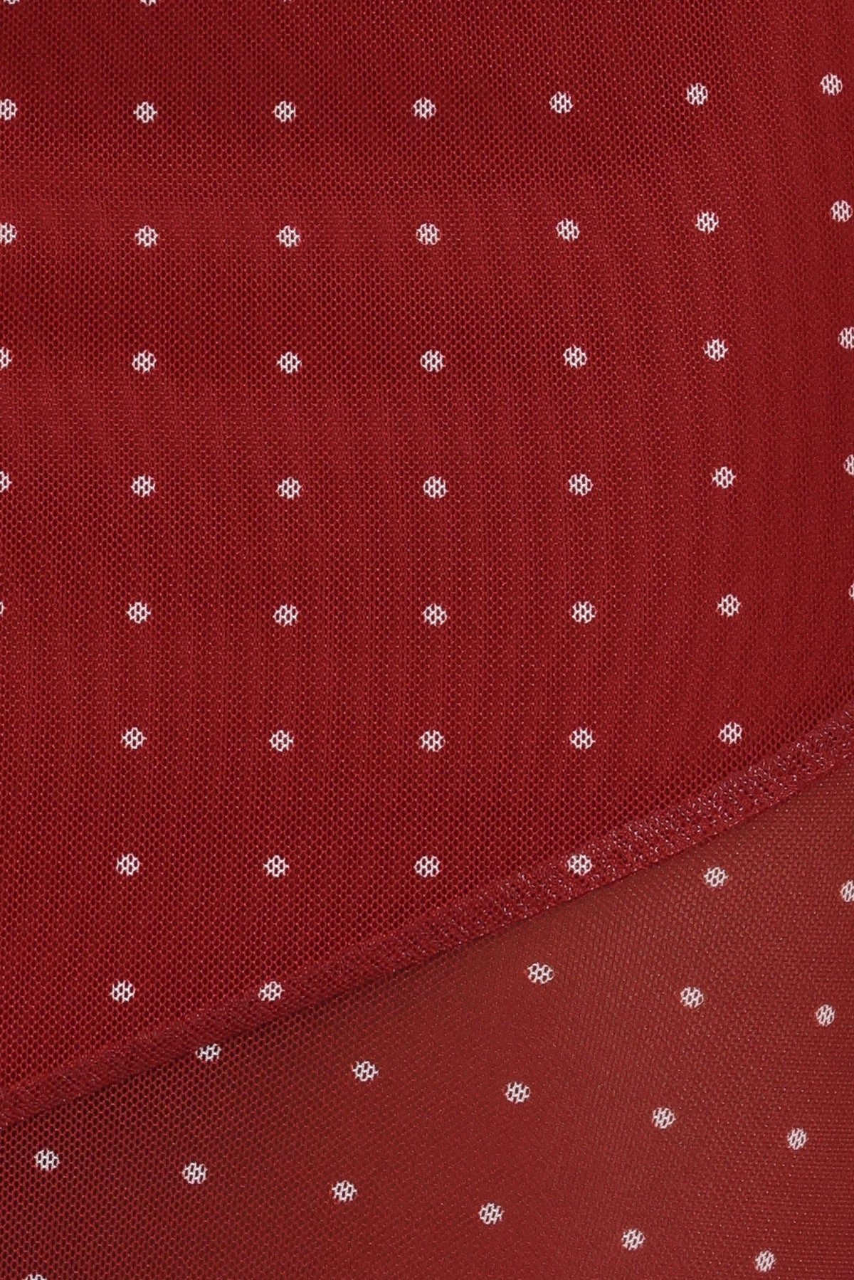 Hollie Mesh Skirt Set in Red Polka Dot – view 8 of 9
