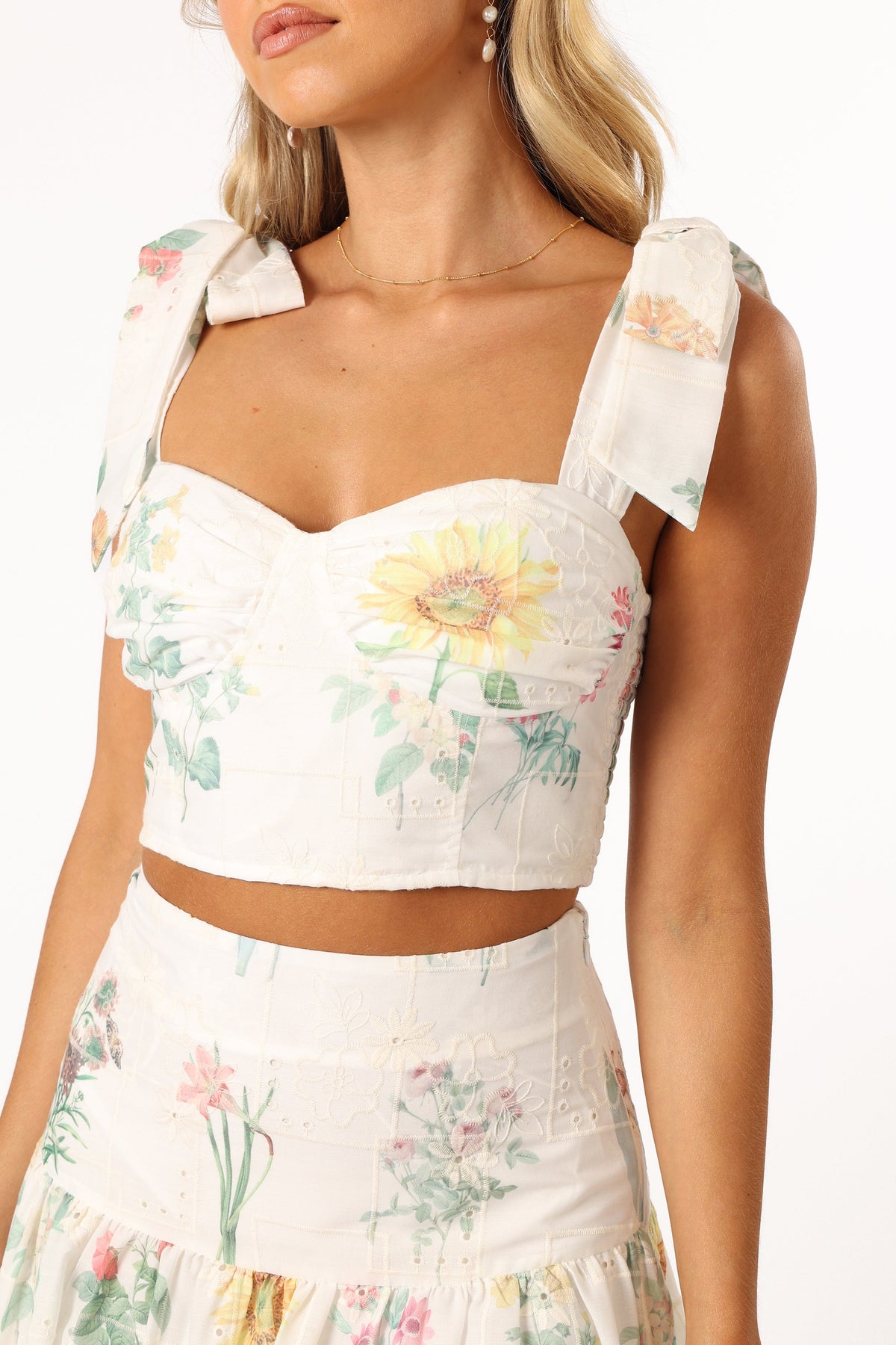 Kara Two Piece Set in White Floral – view 6 of 11