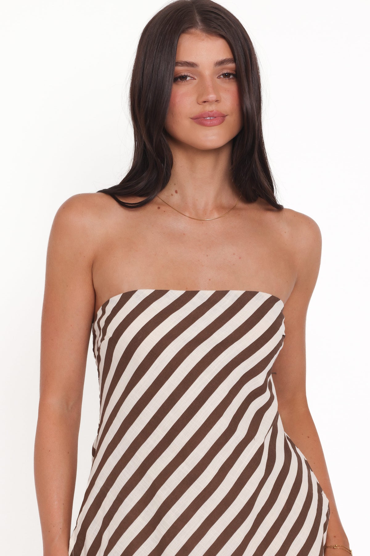 Kim Pant Set in Brown Stripe – view 6 of 7