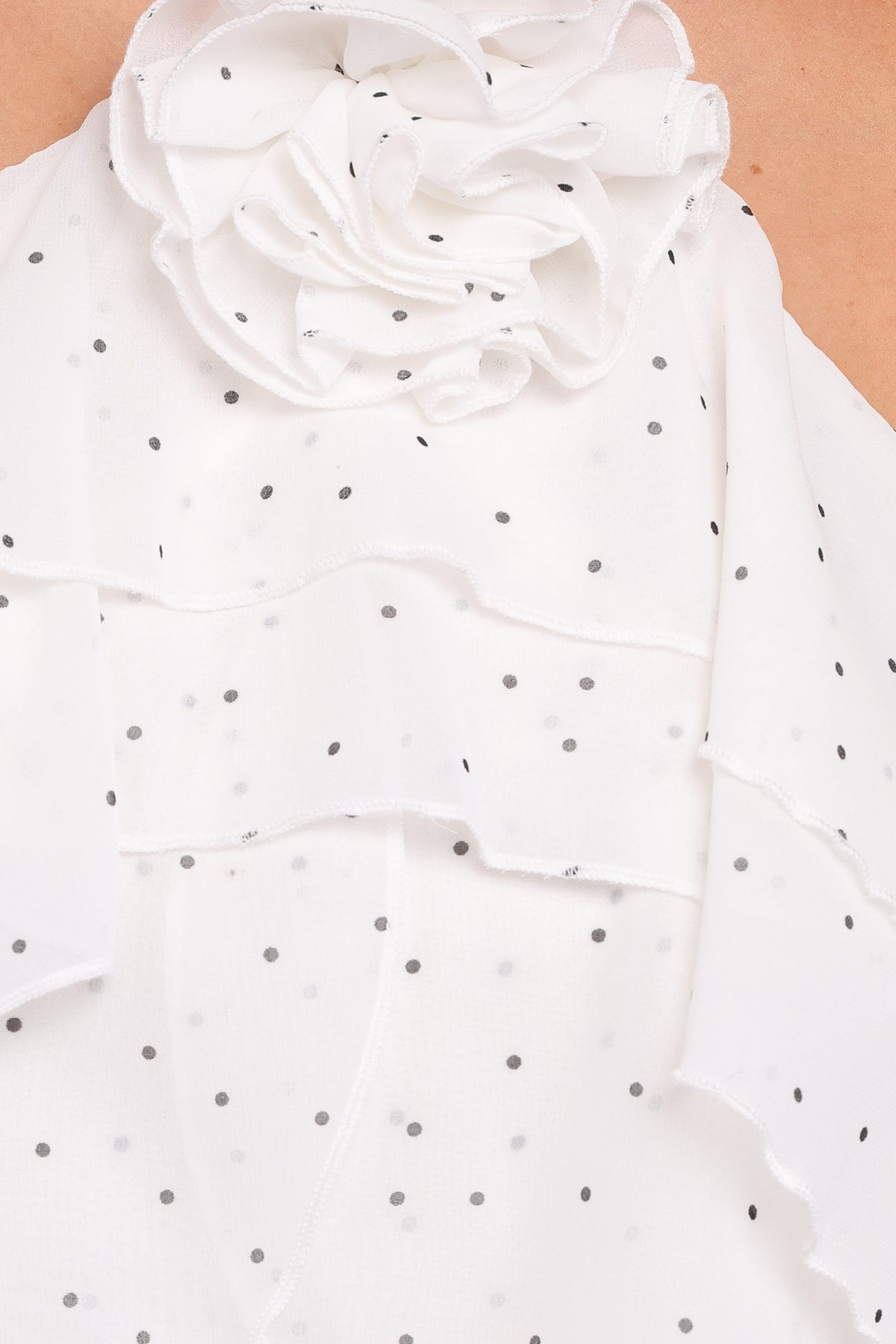 Kit Ruffled Skort Set in White Polka Dot – view 9 of 10