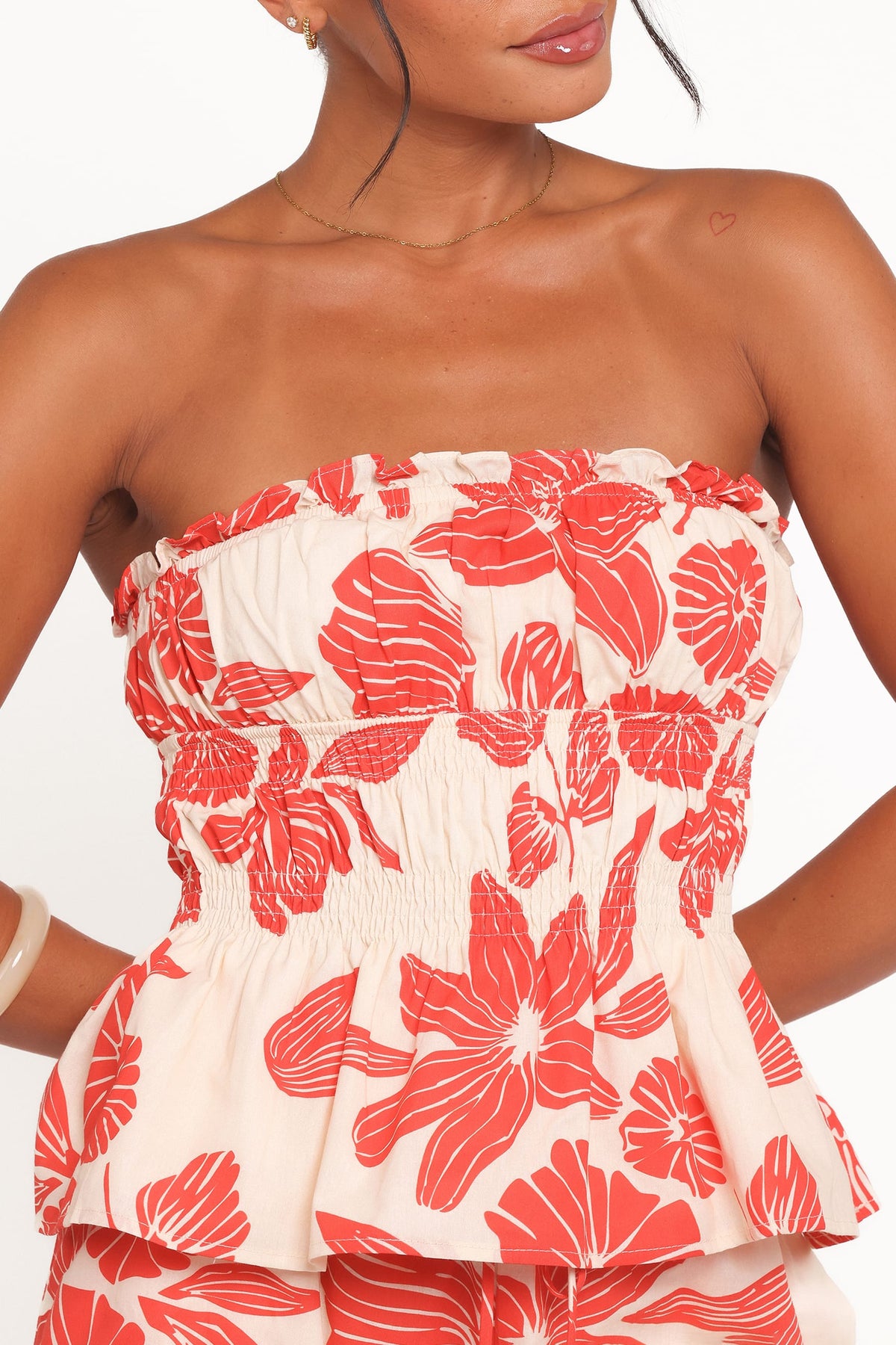 Luna Short Set in Red Floral – view 4 of 9
