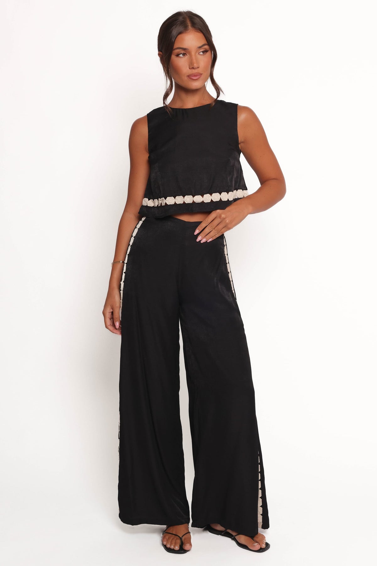 Margarete Pant Set in Black Cream – view 1 of 7