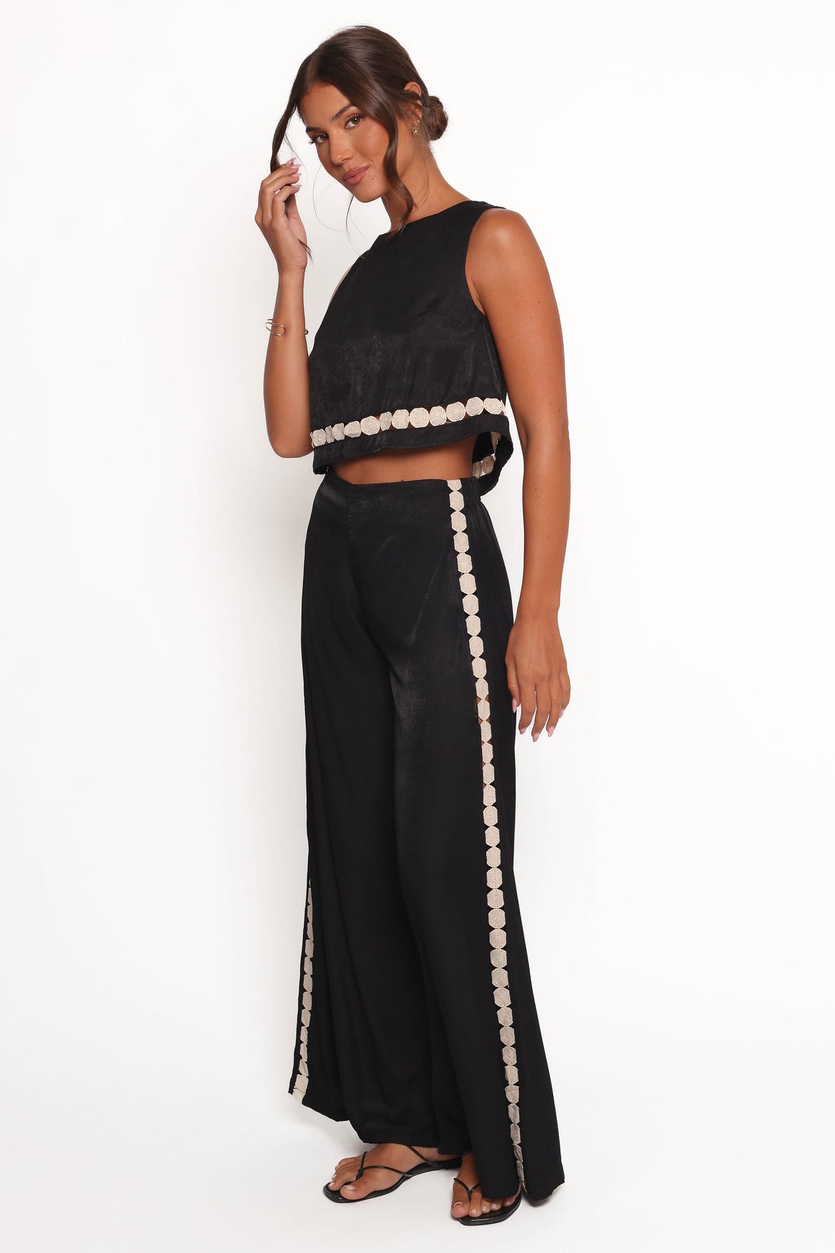Margarete Pant Set in Black Cream – view 5 of 7