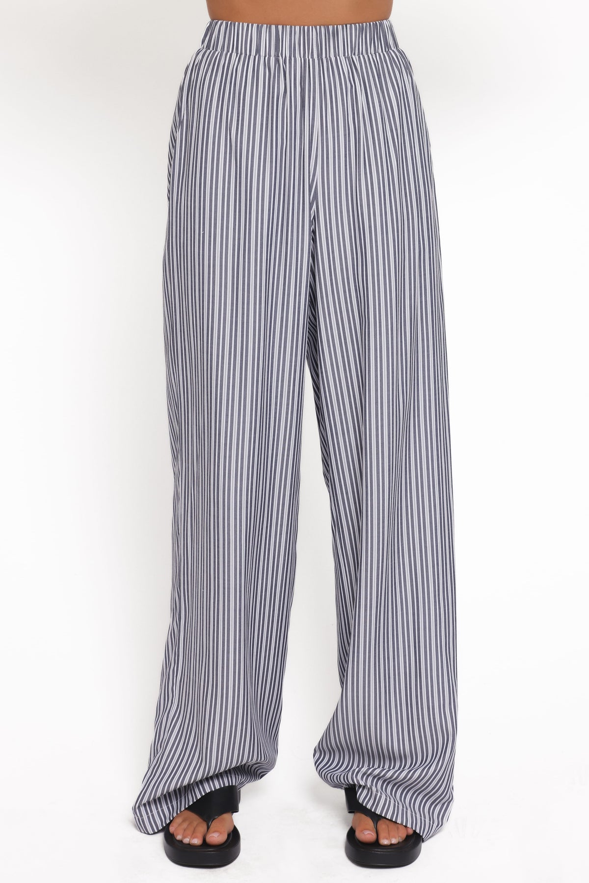 Melanie Pant Set in Charcoal Stripe – view 5 of 6