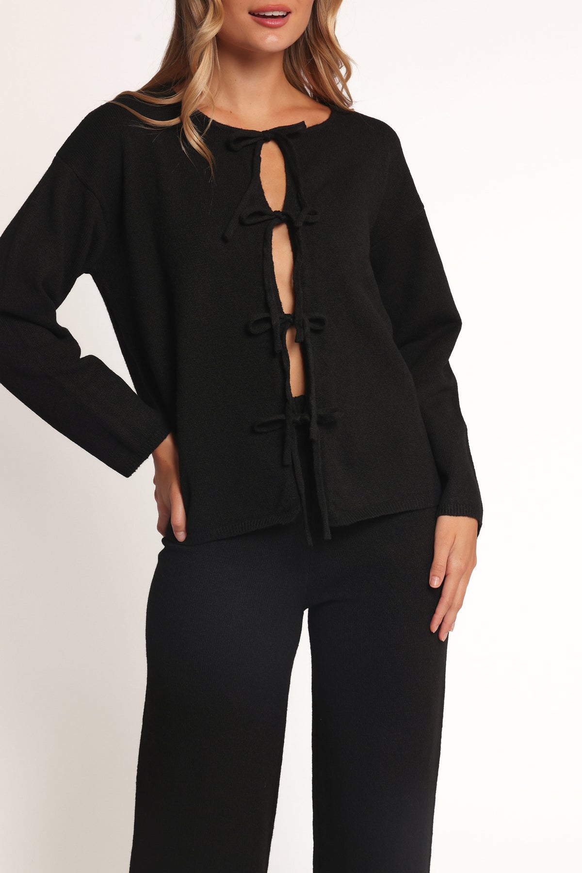 Odell Knit Set in Black – view 6 of 10