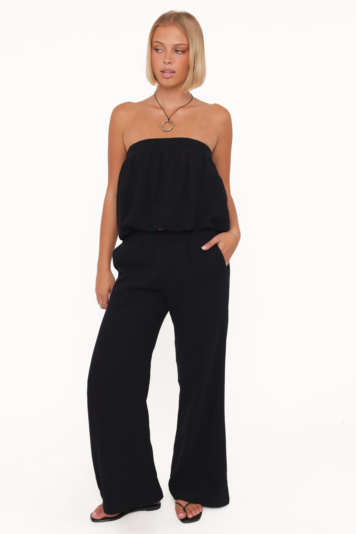 Olivia Pant Set in Black – view 1 of 7