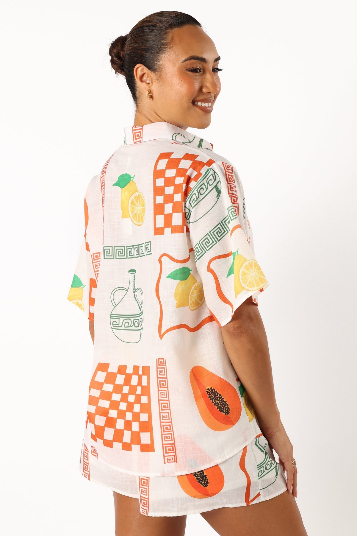 Piccolo Short Set in White Orange – view 6 of 10