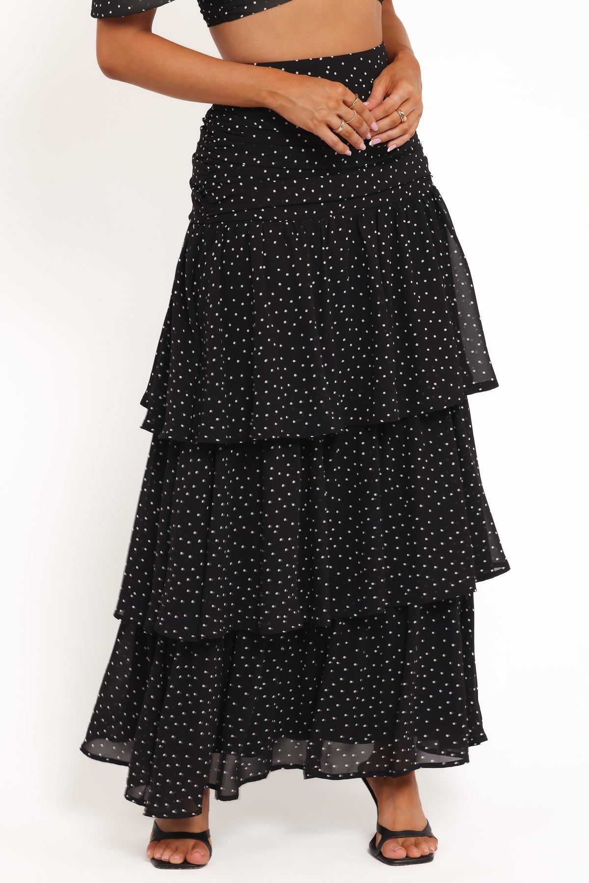Selina Skirt Set in Black Polka Dot – view 5 of 8