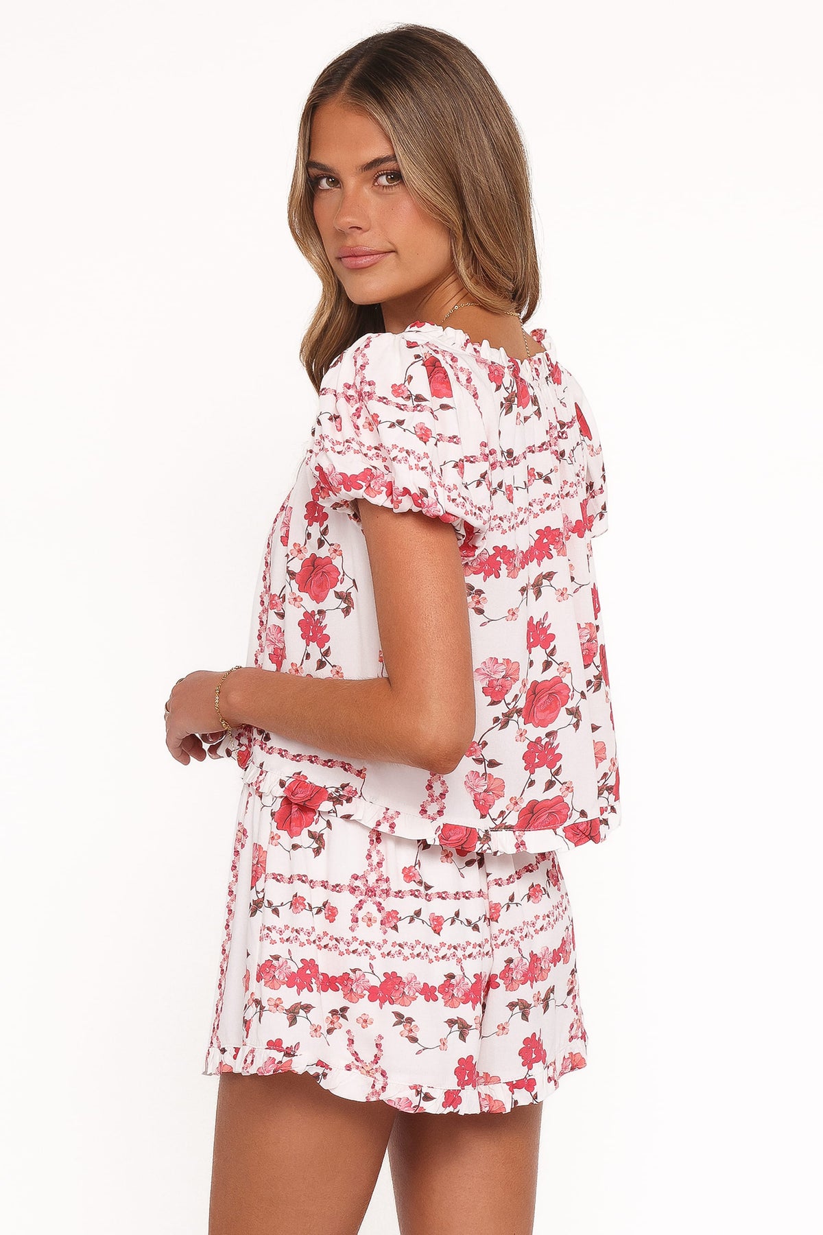 Solana Short Set in Red Rose – view 5 of 9