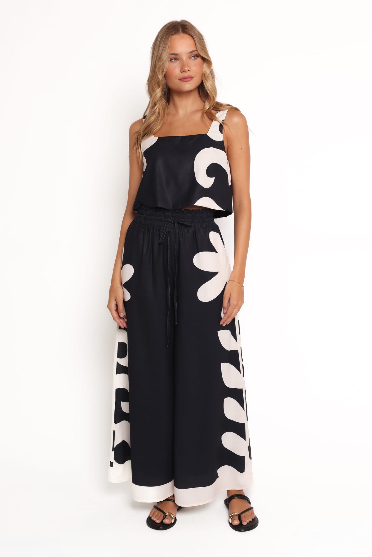 Timothy Pant Set in Black/Cream – view 1 of 7