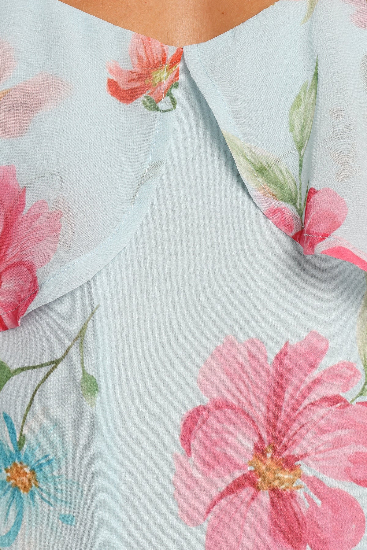 Valeria Skirt Set in Blue Floral – view 6 of 7