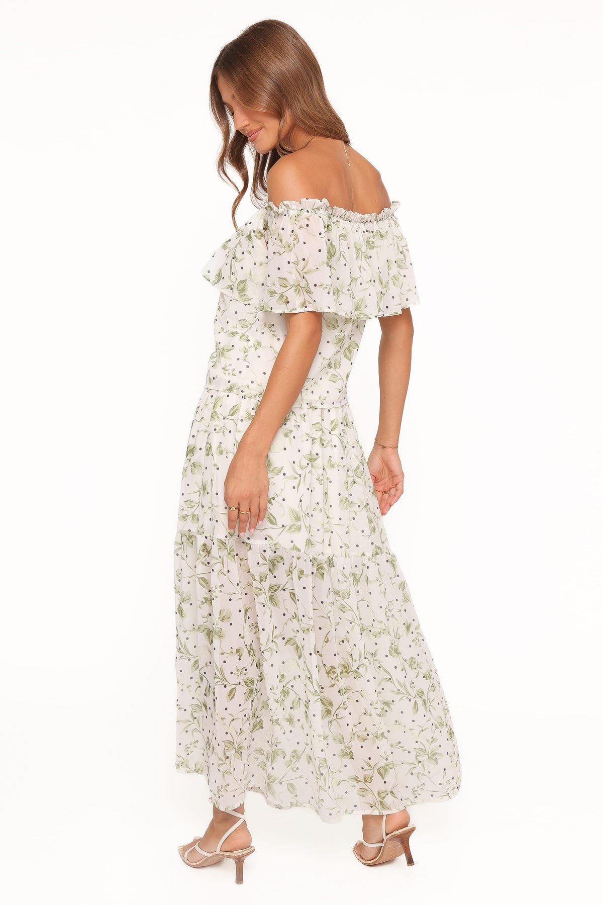 Vanessa Maxi Skirt Set in Green Leaf – view 5 of 7
