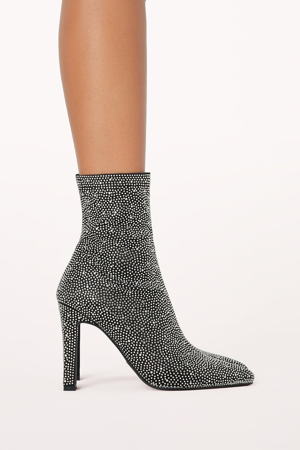 Brittany Ankle Boot in Black Rhinestone – view 2 of 3