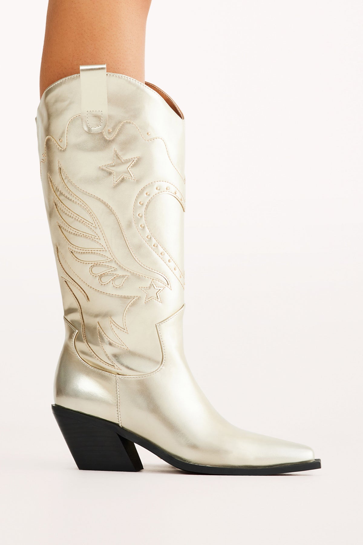Everlyn Boots in Gold Metallic – view 2 of 6