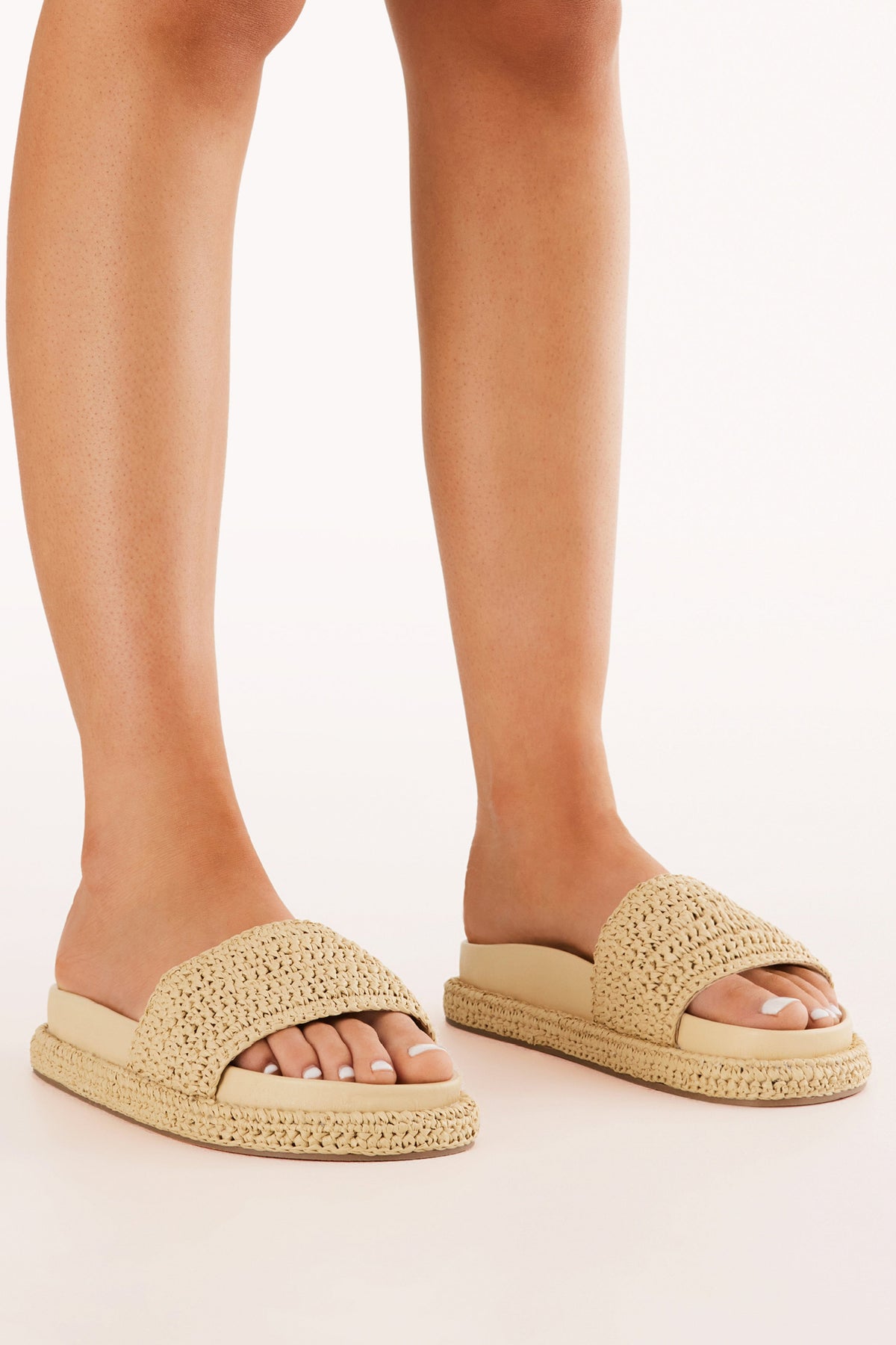 Quartilla Sandals in Natural Raffia – view 1 of 6