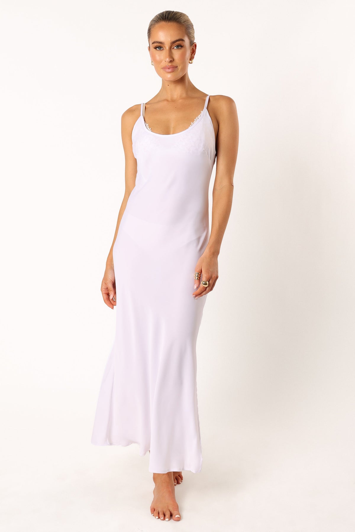 Neroli Maxi Slip in Ivory – view 2 of 7