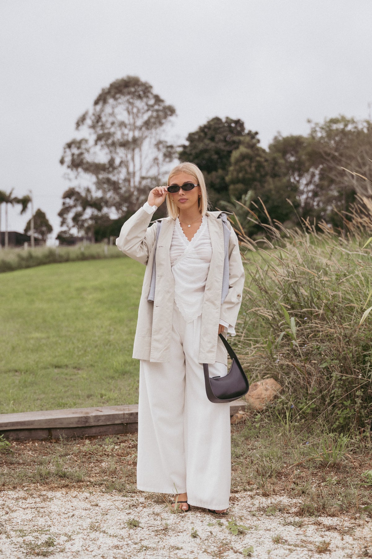 Adira Wrap Blouse in White – view 9 of 9