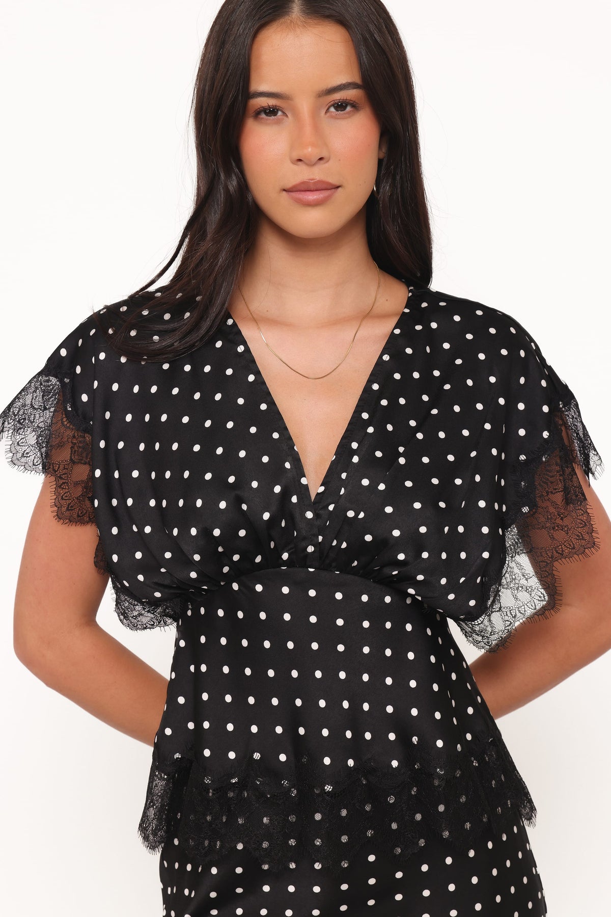 Ailbhe Top in Black Polka Dot – view 3 of 8